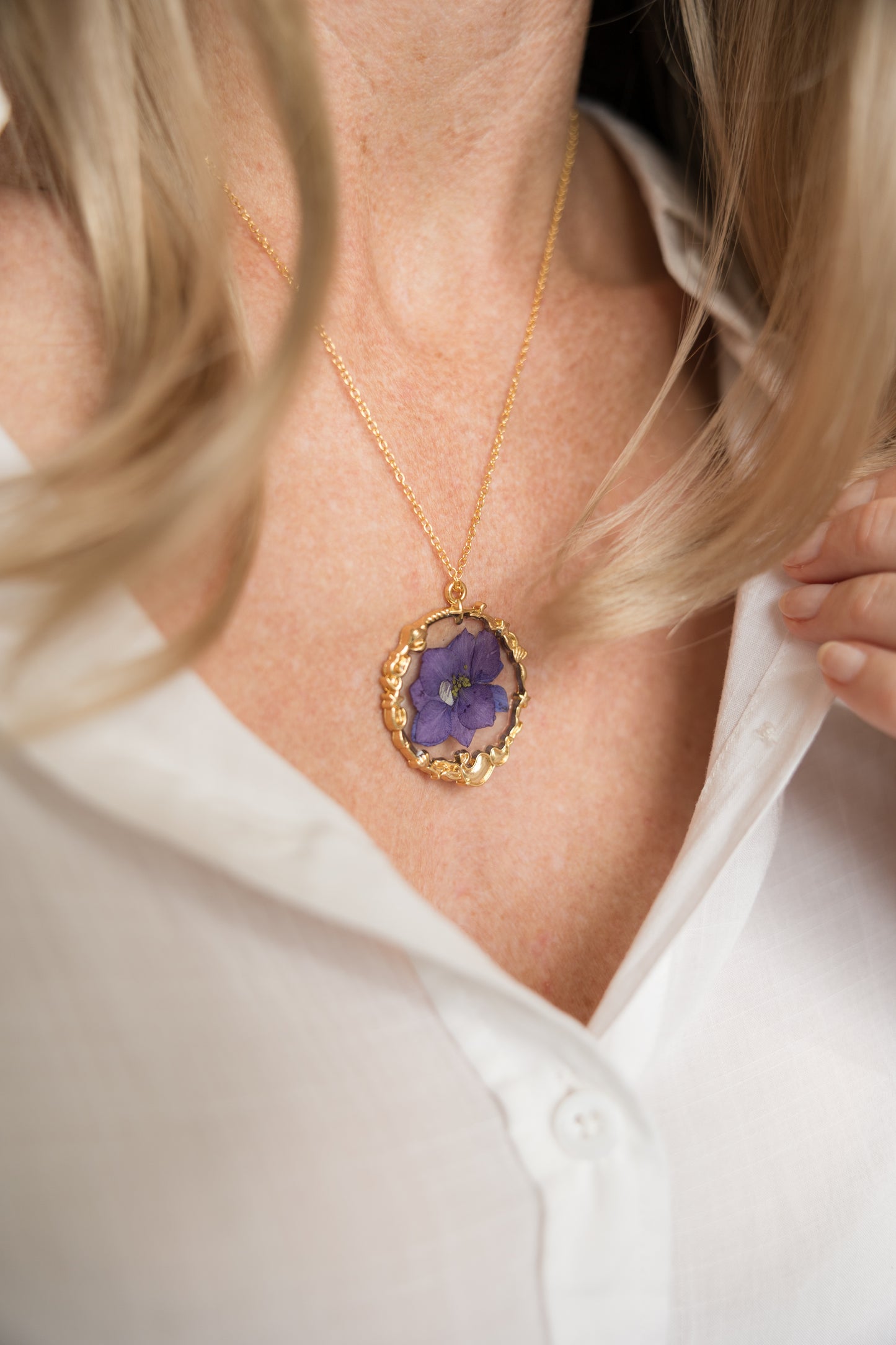 Royal Larkspur Pendant