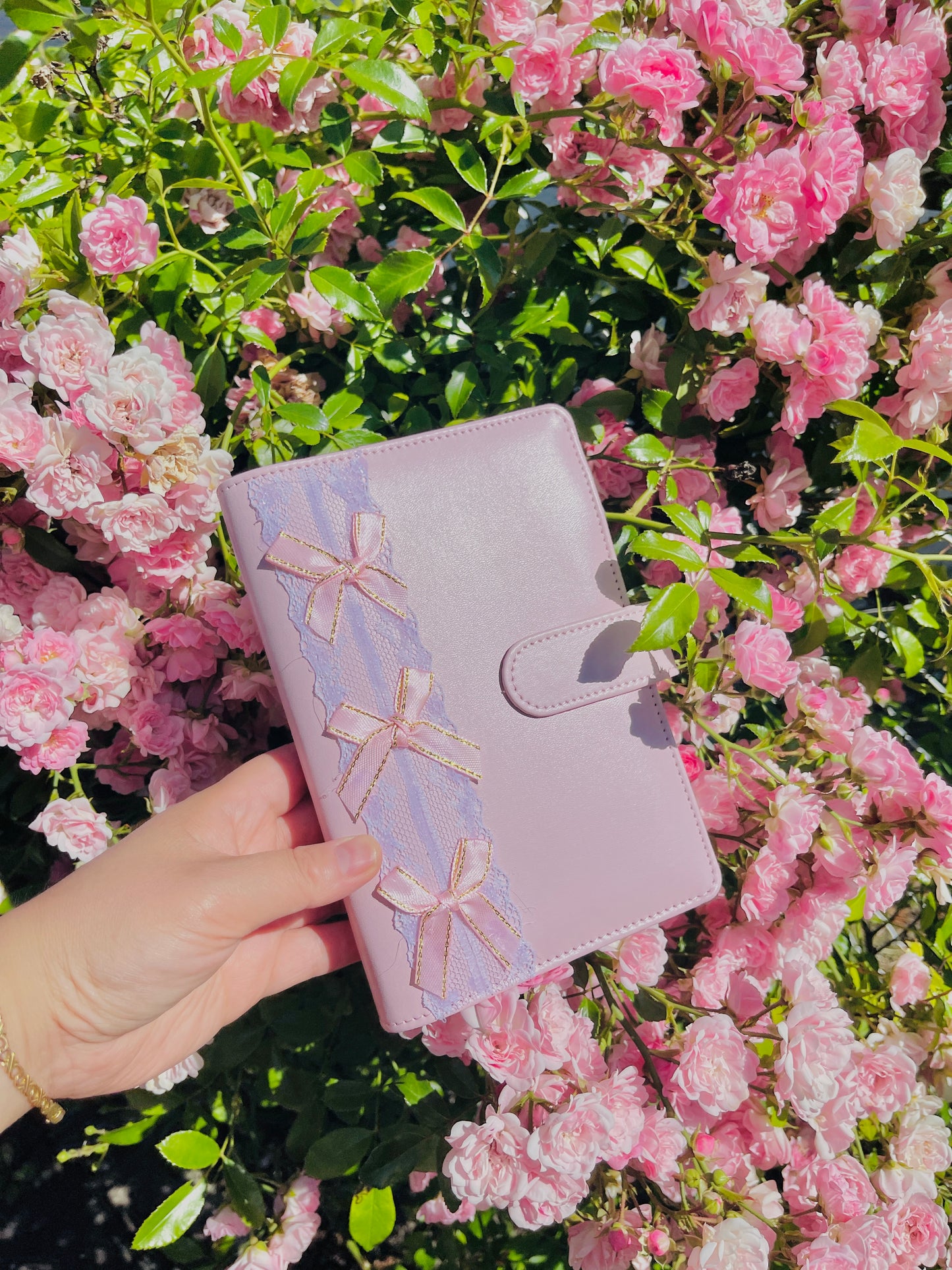 Rosey Journal A6, 6 Ring Binder