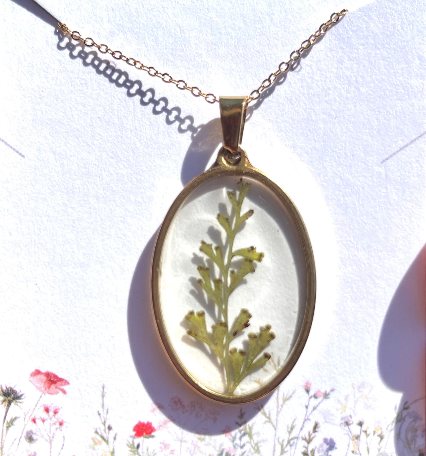 Wormwood leaf pendant