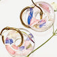 Larkspurs donut earrings