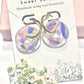 Larkspurs donut earrings