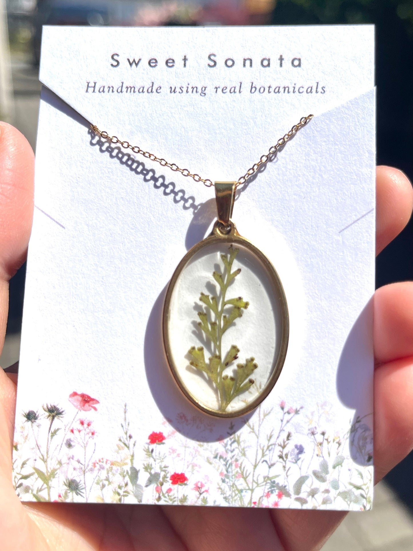 Wormwood leaf pendant