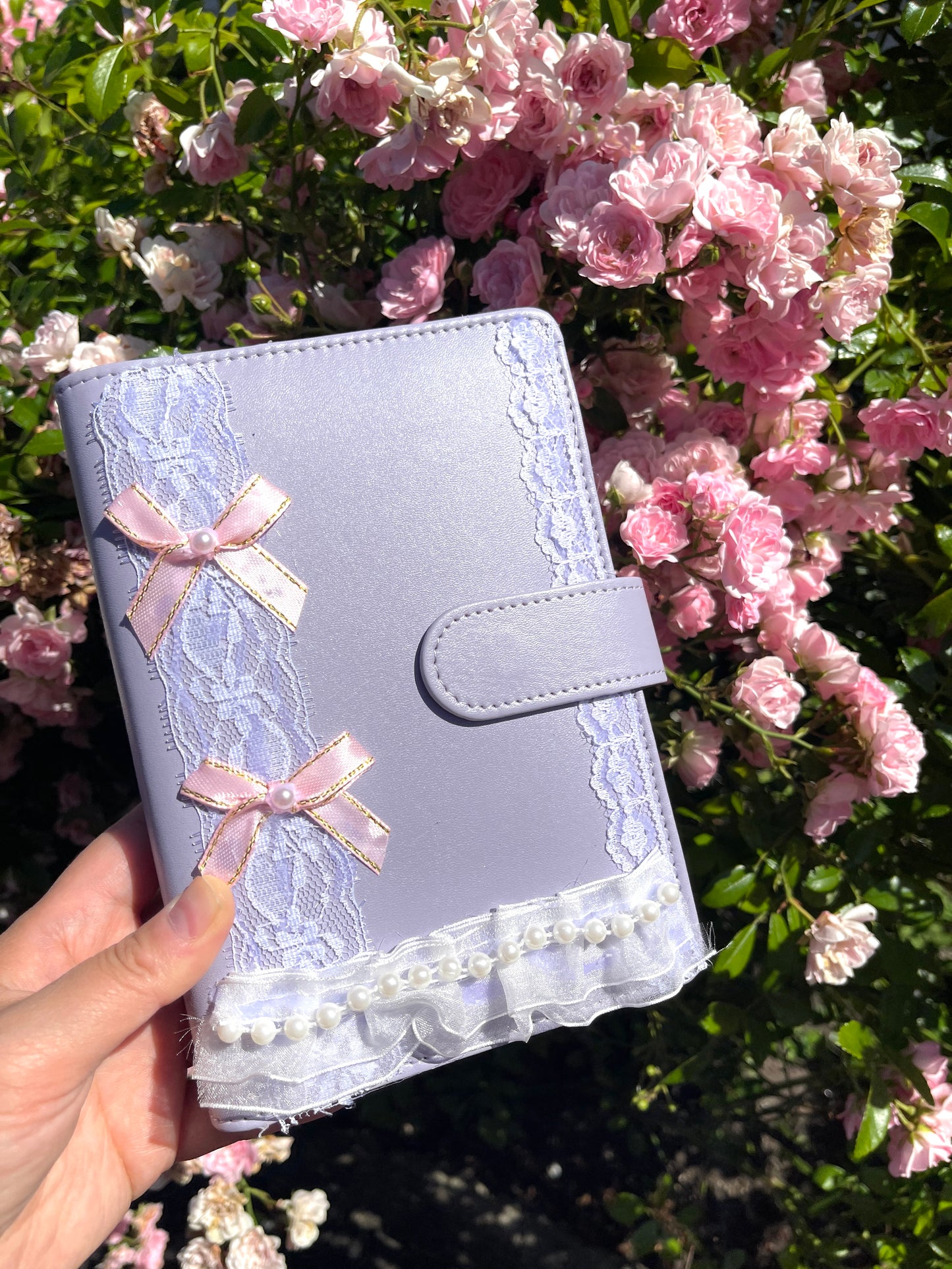 Lavender/ Taro Journal Size A6, 6 Ring Binder