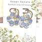 Forget-me-nots flower shaped earrings